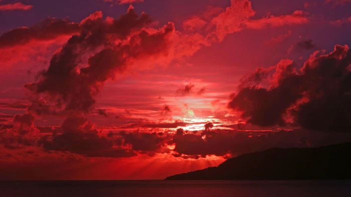 nature sky sun clouds landscape sunset sunrise horizon 2k