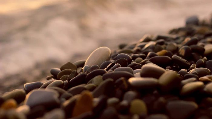 nature brown photography blurred pebbles natural light 2k