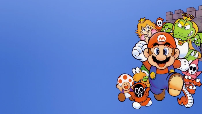 Nintendo Mario World wallpaper Club Super Entertainment System 2k