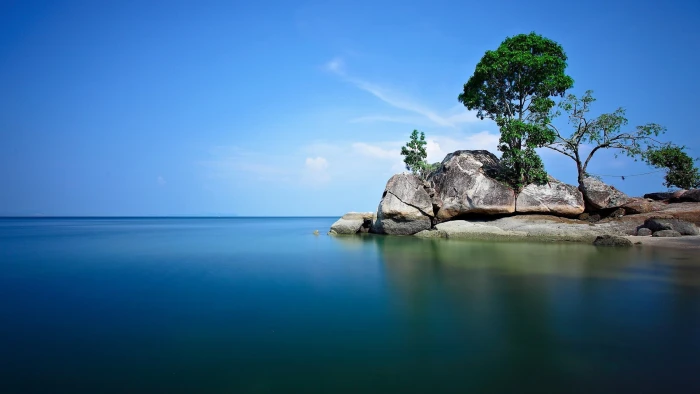 nature sky water landscape sea ocean summer travel tree 2k