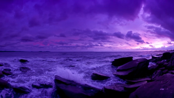 nature violet purple digital design blue shape light 2k