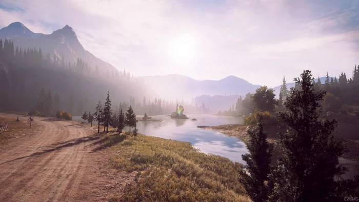 PlayStation 4 Far Cry 5 sun rays sunset 2k