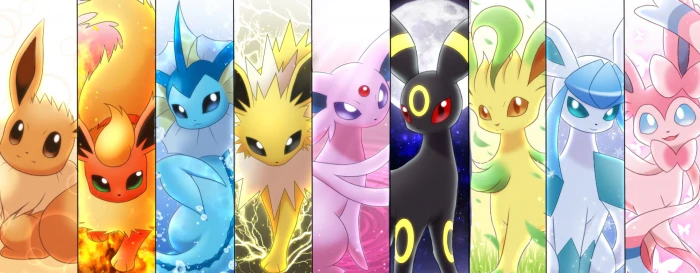 Pokemon character collage Pok mon Eevee Eeveelutions 2k