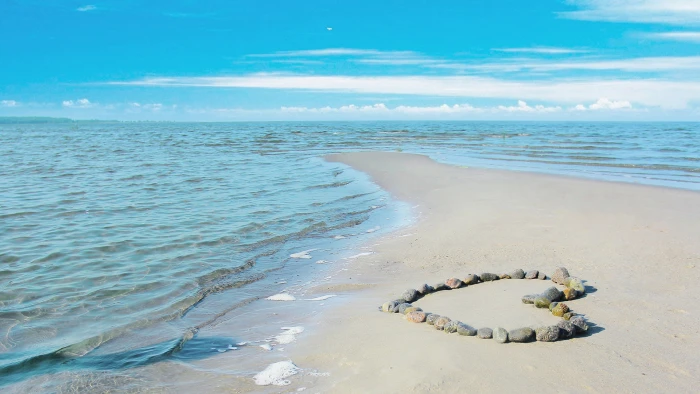 beach ocean sea sand shore water vacation coast tropical 2k