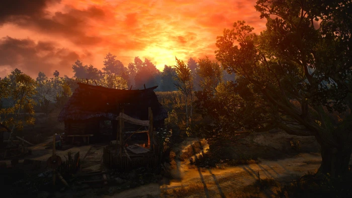 brown and black tree painting The Witcher 3 Wild Hunt video games 2k