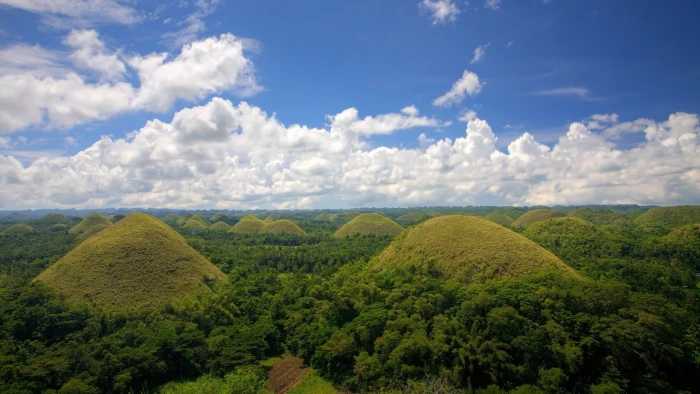 Chocolate Hills Bohol nature landscape forest mountains 2k