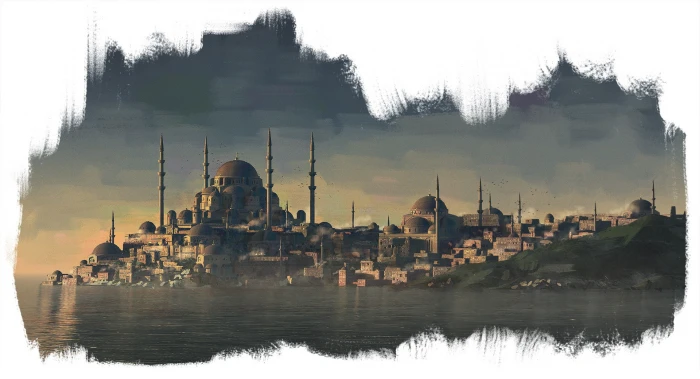 concept art architecture city Ottoman Empire Istanbul 2k