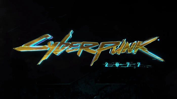 Cyberpunk typography video games neon illuminated 2k 4k