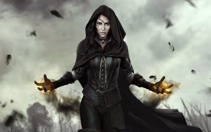 female character wearing cloak digital wallpaper The Witcher 3 Wild Hunt 2k