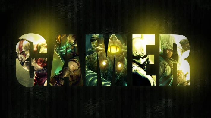 Gamer illustration logo video games God of War Dead Space 2k