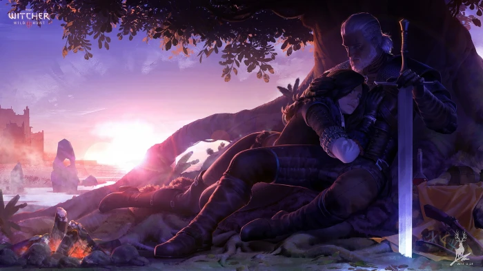 Geralt of Rivia The Witcher fantasy art 3 Wild Hunt 2k