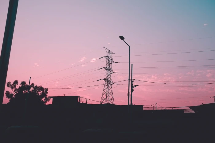 jakarta indonesia wire cable power lines environment tower 2k 4k