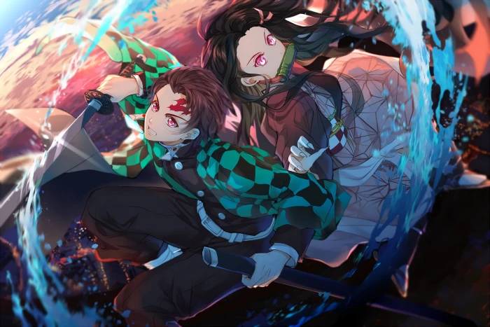 Kimetsu no Yaiba Tanjiro Kamado anime Nezuko 2k