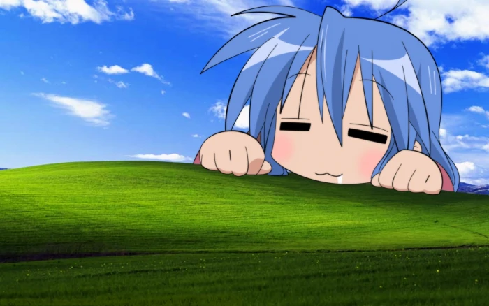lucky star windows xp anime izumi konata Technology Windows HD Art 2k