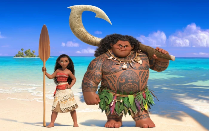Maui And Princess Moana In movie wallpaper Movies 2k