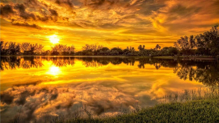nature landscape sky clouds horizon tree scenery summer 2k