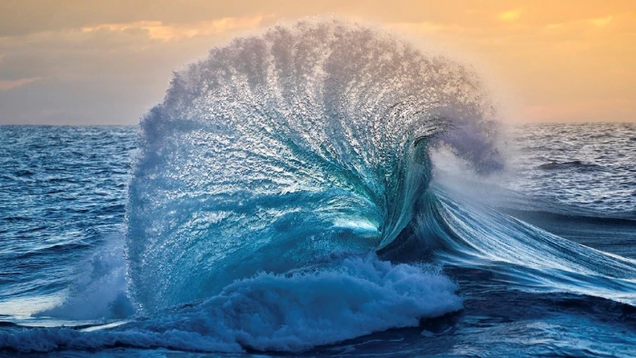sea ocean water wave nature waves sunset 2k