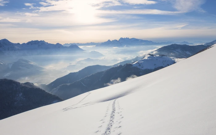 Snow Mountains Windows 10 HD nature landscape 2k