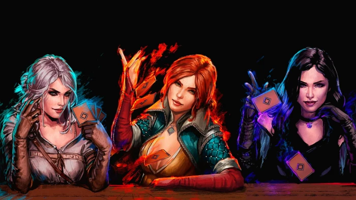 The Witcher 3 female characters digital wallpaper art 2k
