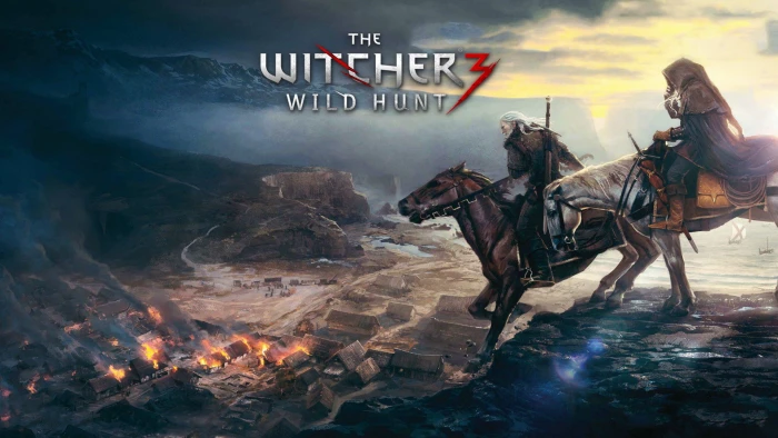 The Witcher Horse Fire HD the witmcher wild hunt poster video games 2k