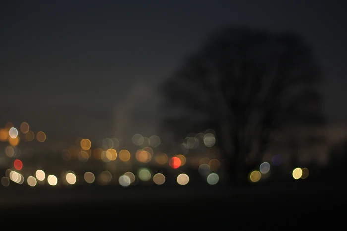 untitled bokeh tree night city out of focus dark aesthetic 2k 4k 5k