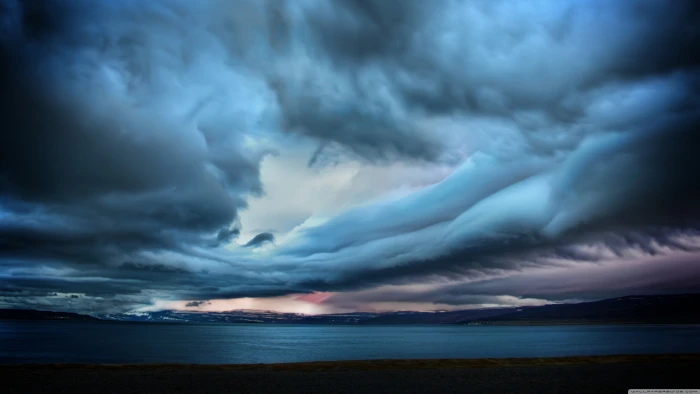 white cloud body of water under cloudy sky clouds landscape 2k 4k