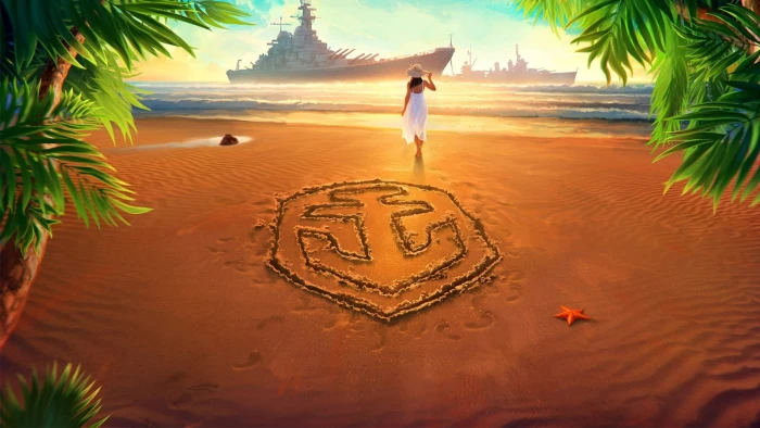 Warships World of Beach Girl Logo Sand 2k