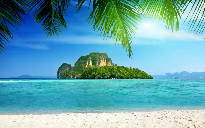 beach island tropical sea beauty in nature water scenics 2k