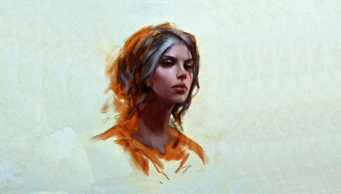 Ciri Cirilla Fiona Elen Riannon Simple Background 2k