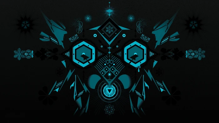 green and black wallpaper digital art background minimalism 2k