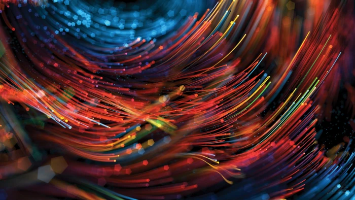 multicolored abstract illustration macro photography of red and blue strings 2k