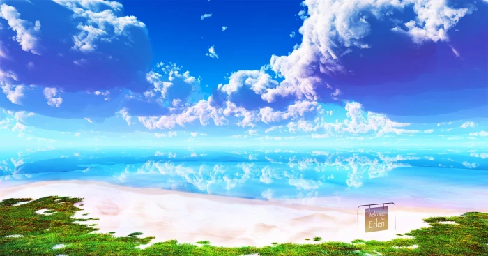 nature beach Eden brightness water sky cloud sea 2k