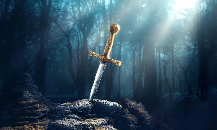 nature stone sword Excalibur the in 2k