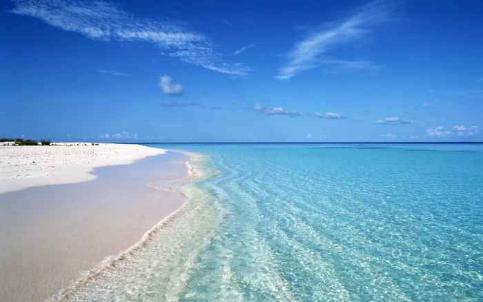 Summer blue beach wave 2k
