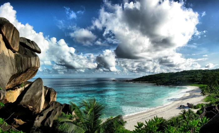 landscape tropical coast sea beach horizon water beauty in nature 2k