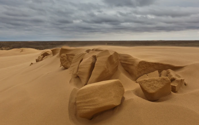 Beach Sand Rocks Stones HD nature 2k