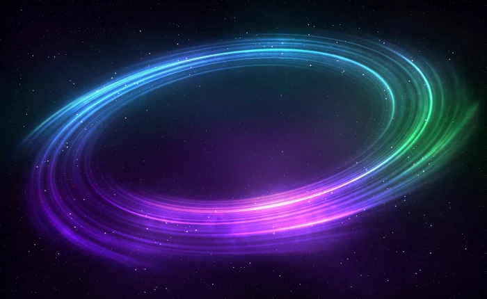 Colorful Space Vortex Background purple and green galaxy star space 2k