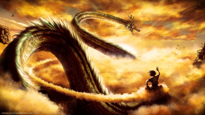 Dragon Ball Z Anime Goku Shenron 2k