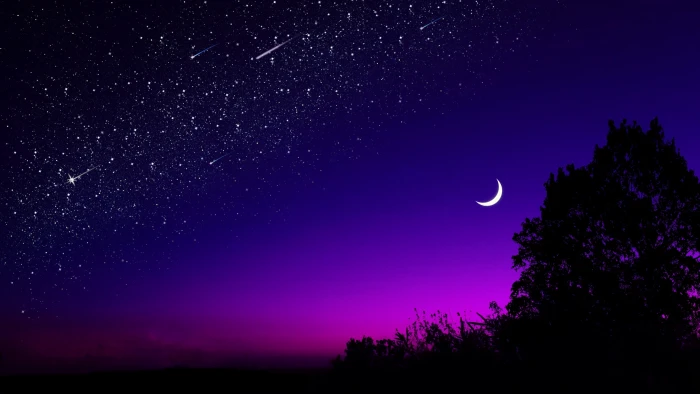 dusk sunset dark photography Moon night sky 2k
