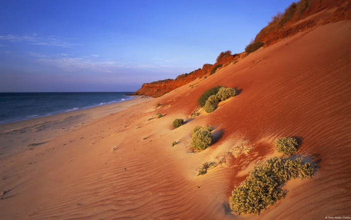 nature landscape beach desert Australia 2k