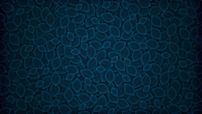 texture pattern leaves artwork simple digital art blue 2k
