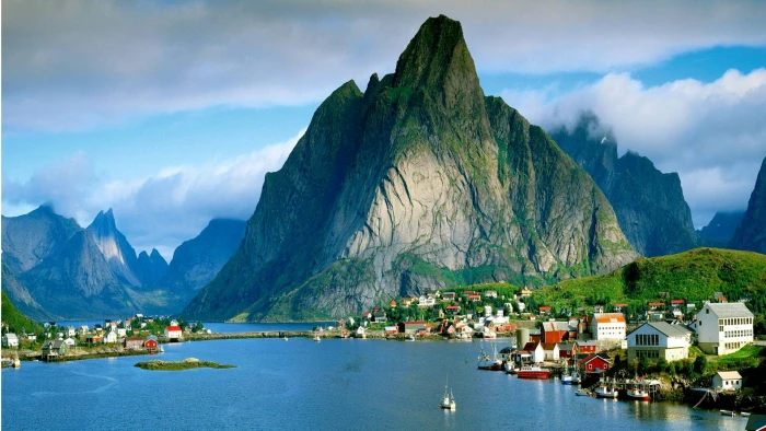 water landscape sky travel mountain sea summer lake 2k