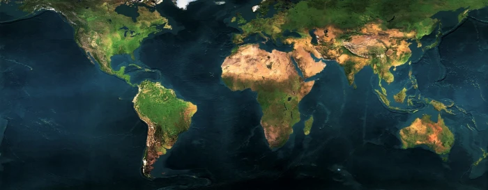 World Map Dual Monitor world map Travel Maps water nature 2k