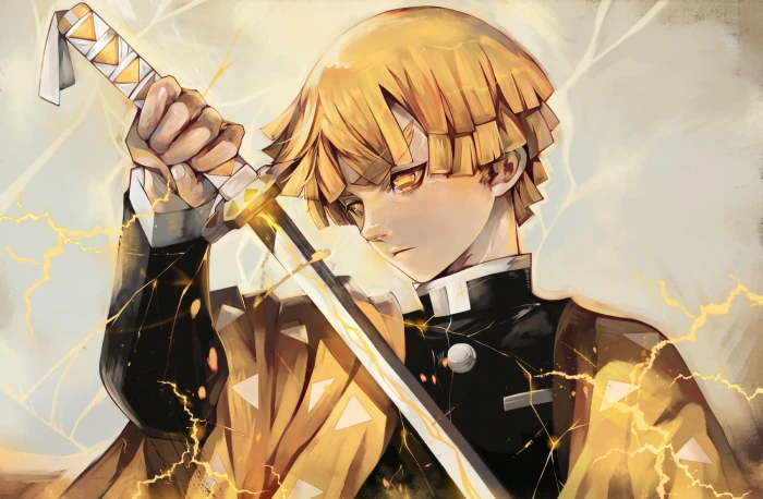 Anime Demon Slayer Kimetsu no Yaiba Zenitsu Agatsuma 2k