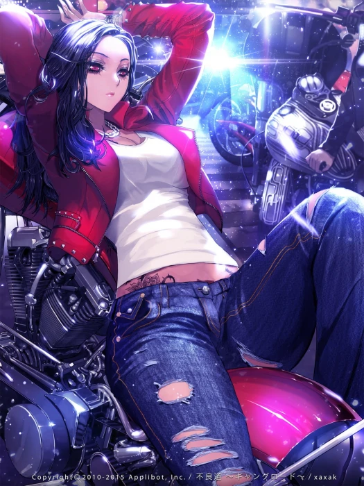 black haired female anime character digital wallpaper purple