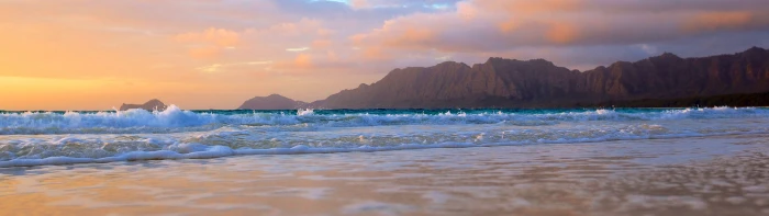 body of water landscape sea multiple display waves beach 2k 4k