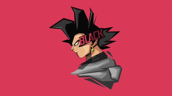 Goku Black Minimal Artwork 2k 4k 5k 8k
