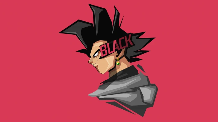 Goku Black Minimal art 2k 4k 5k 8k
