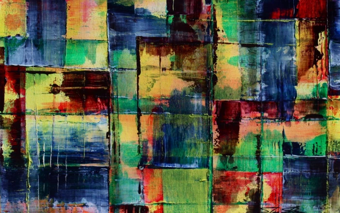 green red and blue abstract painting colorful texture backgrounds 2k
