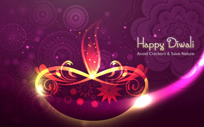 Have Safe and Save Nature Wish You Happy Diwali HD Images lamp 2k